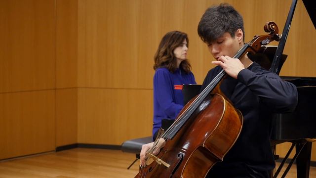 Derek Louie-cello and Noreen Polera-piano. Beethoven Sonata for cello and piano No. 4 смотреть онлайн