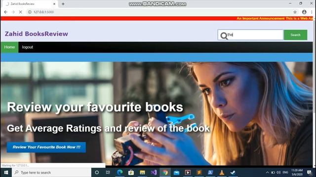 BookReview Webapp | Goodreads clone | written in Flask Python | Harvard CS50 Web смотреть онлайн