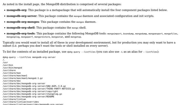 How to check and list all the files related to mongodb in ubuntu? I am looking for config files,... смотреть онлайн
