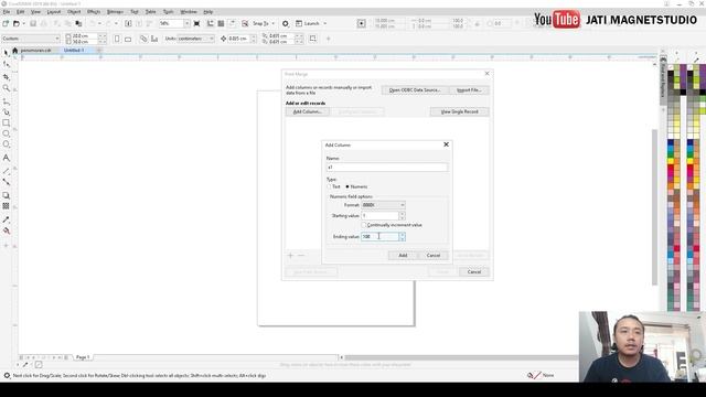 tutorial coreldraw : cara membuat numerator nota dengan print merge смотреть онлайн
