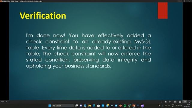 "Mastering MySQL Check Constraints: Ensuring Data Integrity and Validity in Your Database" смотреть онлайн