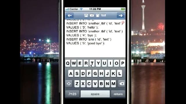 SQLite Editor for iPhone смотреть онлайн