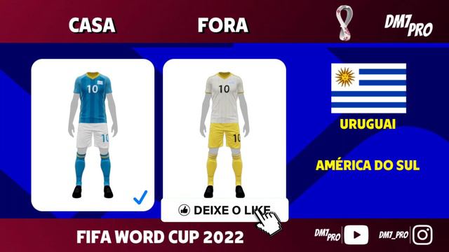 🔥SENSACIONAL! OS UNIFORMES da COPA DO MUNDO | efootball 2023 mobile смотреть онлайн