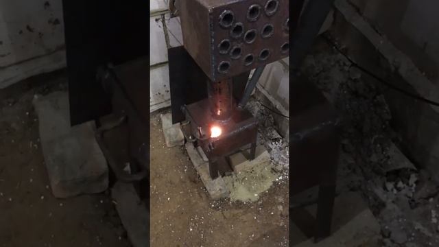 Печка на отработке своими руками смотреть онлайн