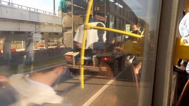 Поездка на ( ЛиАЗ 529522 ) до Даниловского рынка смотреть онлайн