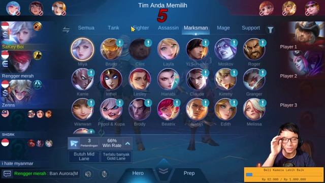 YEEE AKU HARI INI LEGEND! MAKASIH BADAK CAP KAKI... | MOBILE LEGENDS #GAMEPLAY смотреть онлайн