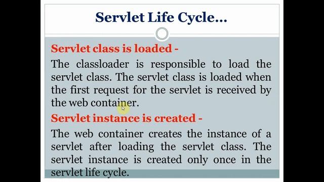 Advanced Java (Servlet Life Cycle) смотреть онлайн