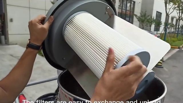 7.5kW Heavy Duty Industrial Vacuum Cleaner with dual filters For Dust Cleaning смотреть онлайн