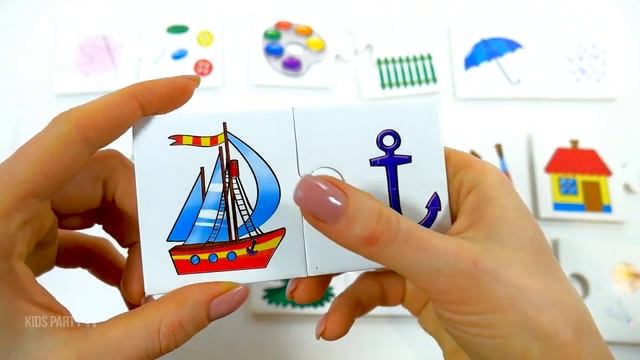 ЧТО к ЧЕМУ? - Собираем Пазлы разгадываем картинку. Логические Игры для Малышей смотреть онлайн