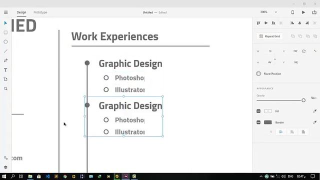 Speed art- Cv Design by adobe xd смотреть онлайн