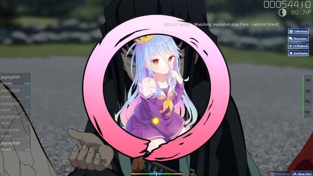 face - labirint | OSU! смотреть онлайн