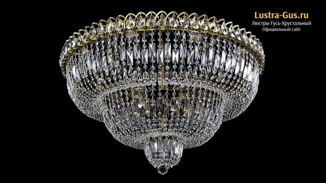Хрустальная люстра «Водопад Обтикон №15 под бронзу» - Гусь-Хрустальный завод смотреть онлайн