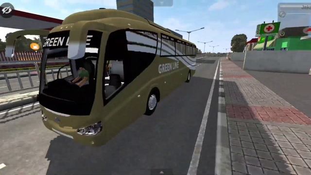 BUSSID V4.0.3|Green liner lirzar?|Bangladesh bus mods|Green line bus mod for bus simulator Indonesi смотреть онлайн