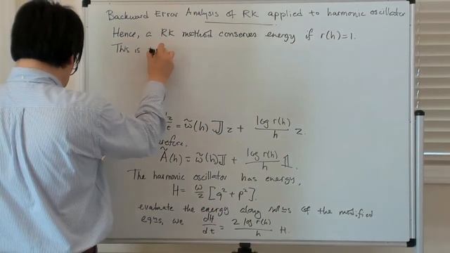 Backward error of a Runge-Kutta method applied to the harmonic oscillator смотреть онлайн