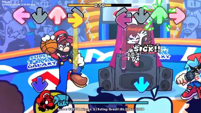 Friday Night Funkin' Vs Super Funkin' Galaxy [DEMO V2] (FNF/Mod/Hard)