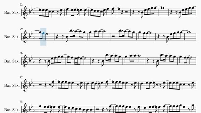 Baritone Sax Sheet Music: How to play Wohin du auch gehst by Olaf Berger смотреть онлайн