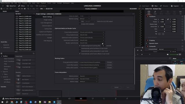 ДаВинчи "съедает" место на диске? Удаляем ненужные папки кэша смотреть онлайн