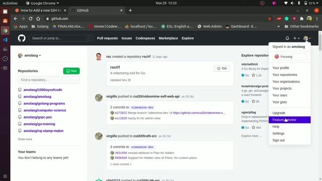 How to add SSH key to your github account. смотреть онлайн