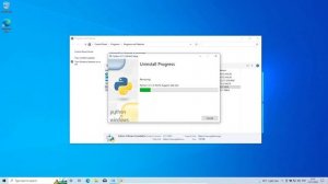 How to uninstall python from windows 10