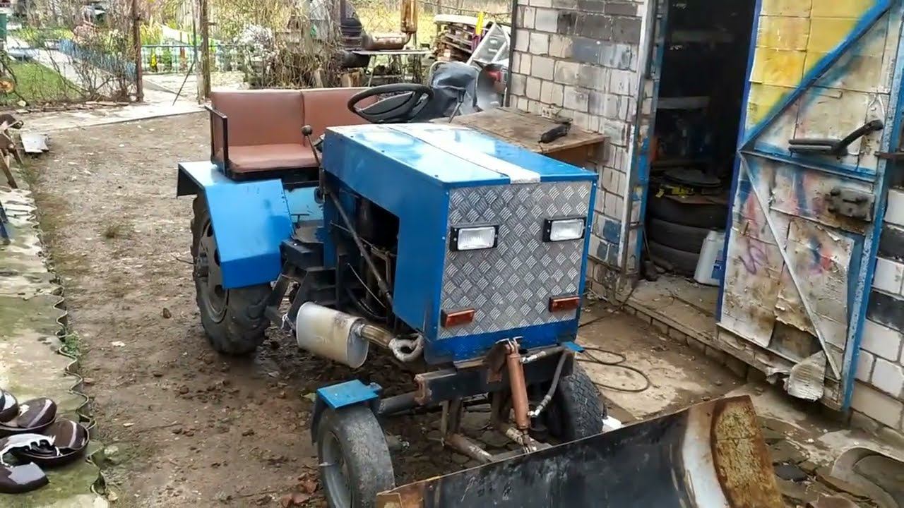 Обзор доработки самодельного трактора. смотреть онлайн