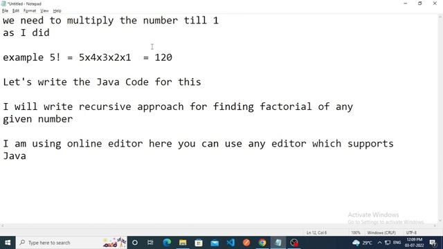 1.Factorial of a number using Recursion(Java) #java #factorial #interview смотреть онлайн