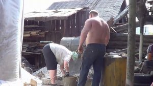 заливка септика первый метр
