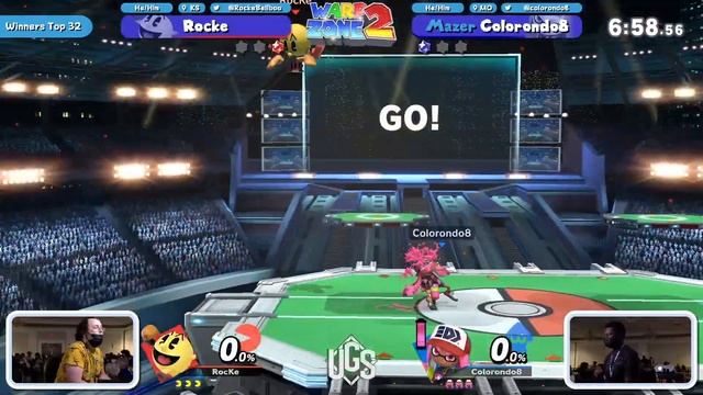 Warp Zone 2 - Winners Top 32 - Rocke(Pac-Man) Vs. Colorondo8(Inkling) смотреть онлайн