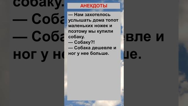 Захотелось услышать дома топот маленьких ножек .... Сборник смешных анекдотов! #анекдоты смотреть онлайн