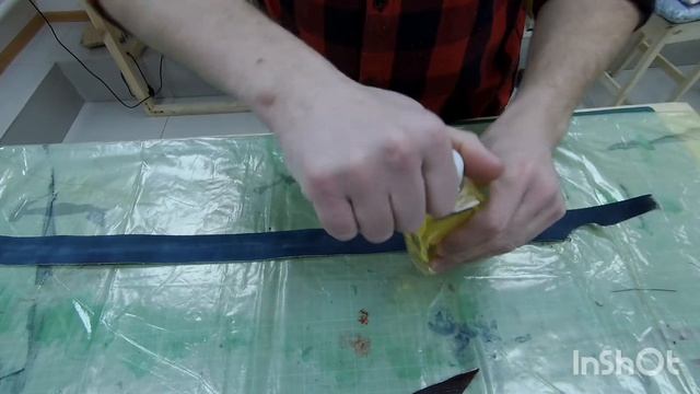 Ремень из сыромятной кожи ручной работы. DIY. смотреть онлайн