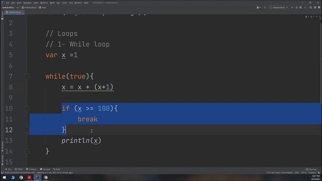 The Complete Kotlin Course #20 - Breaking from loop- Kotlin Tutorials for Beginners смотреть онлайн