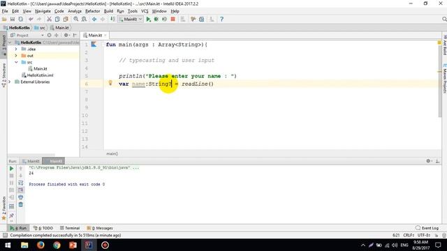 06 - Kotlin in hindi/urdu - typecasting and user input смотреть онлайн