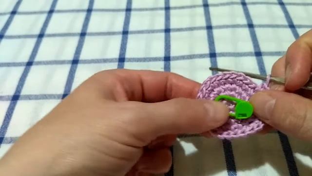 Круг крючком столбиками без накида - Как вязать смотреть онлайн