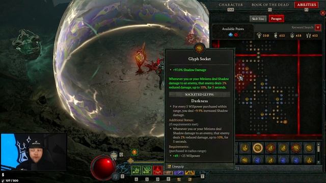 Diablo 4 Shadow Mist Necromancer Tier 100 Gear Overview and Build Guide смотреть онлайн