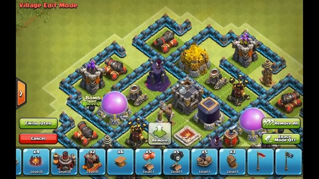 Clash of clans - Town hall 7 (TH7) Best Farming base with AIR SWEEPER [The trap] Speed build смотреть онлайн