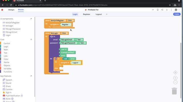 Thunkable Micro-Tutorial - Firebase Realtime Database Part I: Setup & Authentication смотреть онлайн