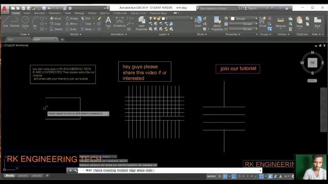 autocad trim not working | trim in autocad | autocad trim tutorial | trim problem смотреть онлайн