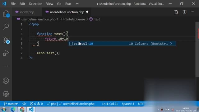 What is function in php | User define function in php | PHP смотреть онлайн