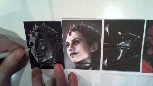 drawing Maris Brood Star Wars sketch card смотреть онлайн