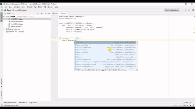 PyQt LCD Clock & QTime смотреть онлайн
