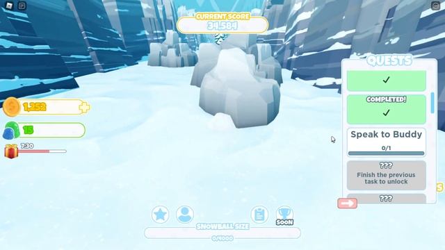Snowballer Simulator ❄️, QUEST COMPLETED 5 OR Zone 3 in Roblox смотреть онлайн