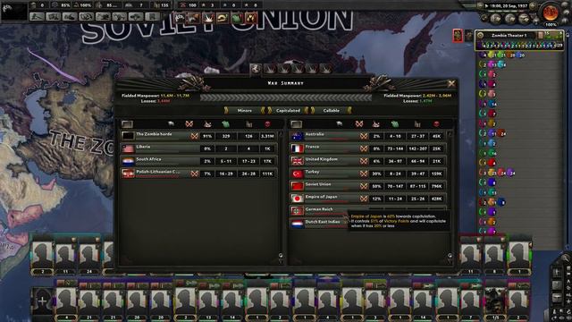Hearts of Iron 4 | Battle Royale with Doomsday: Zombies Mod смотреть онлайн