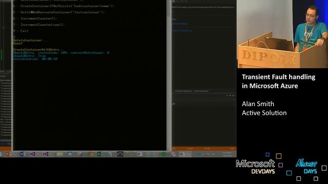 Transient Fault handling in Microsoft Azure, Alan Smith, Active Solution смотреть онлайн