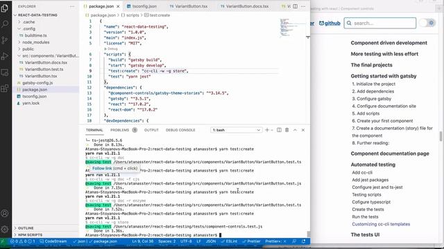 Data-driven testing with react смотреть онлайн