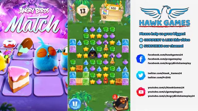 Angry Birds Match ⭐ Level 89 - Walkthrough, No Boosters смотреть онлайн