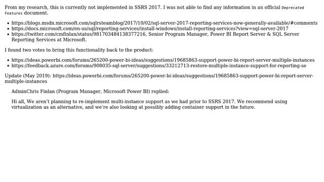 SQL Server Reporting Services 2017: Multiple Instances (2 Solutions!!) смотреть онлайн
