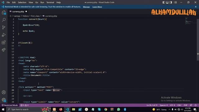 HOW TO CONVERT CURRENCY INTO PAKISTANI RUPEES IN PHP || USING VISUAL STUDIO CODE || (URDU/HINDI) смотреть онлайн