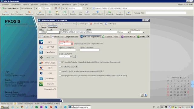 PARAMETRIZAÇÃO FOLHA DE PAGAMENTO - SISTEMA PROSIS NA PRÁTICA | Contábil Play смотреть онлайн