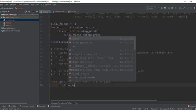 Sentiment Analysis Python - 5 - Algorithm for Emotion and Text Analysis (NLP) смотреть онлайн