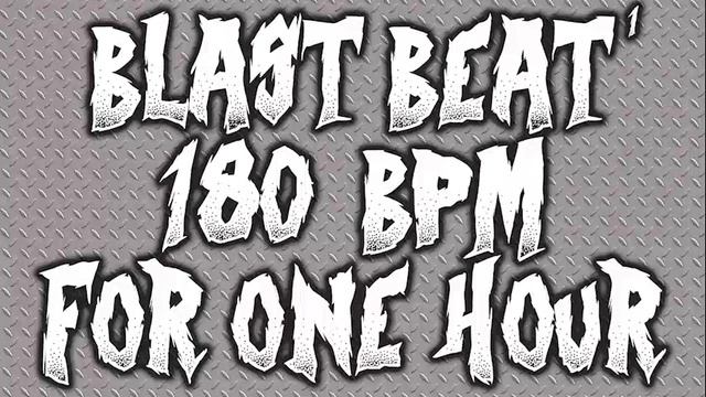 BLAST BEAT DRUM TRACK - 180 BPM смотреть онлайн
