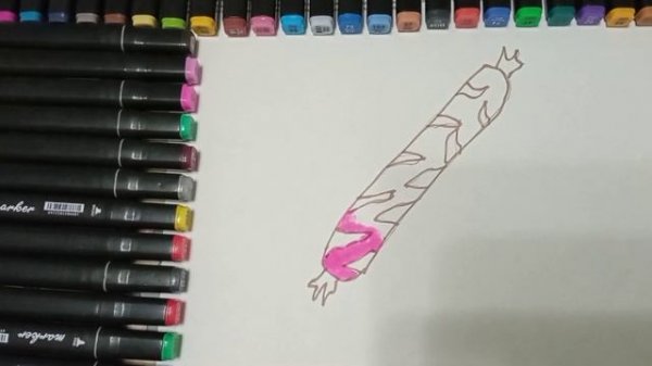 Drawing for children sosiska | Как можно нарисовать сосиски.